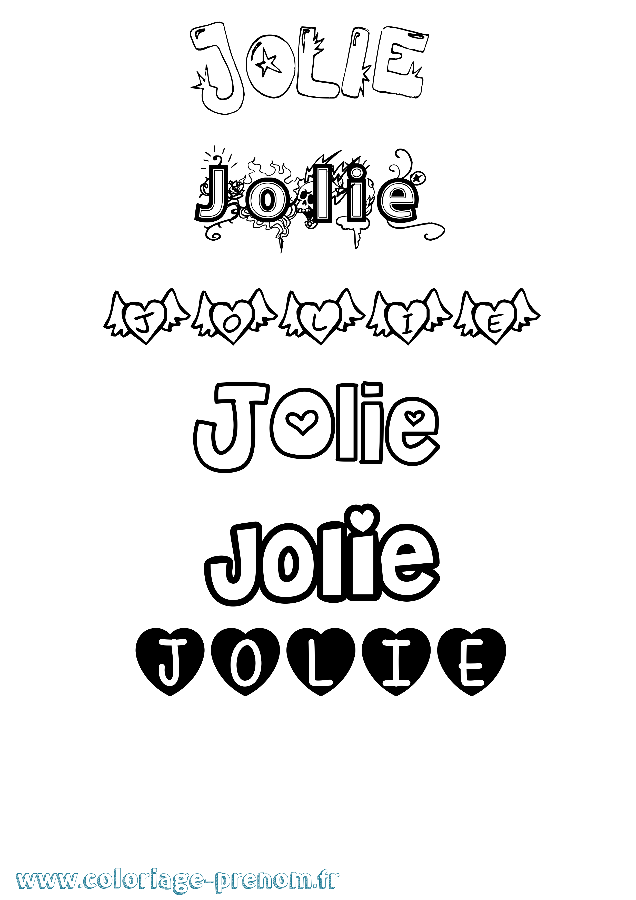 Coloriage Jolie Coloriage prénom Jolie