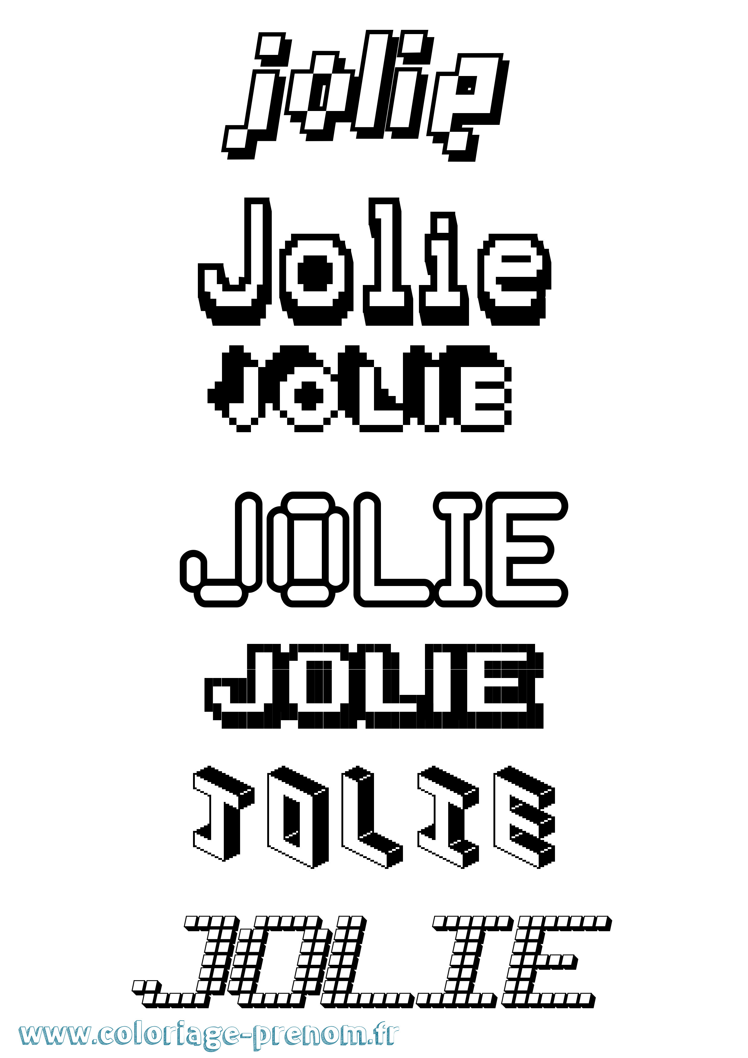 Coloriage Jolie Coloriage prénom Jolie