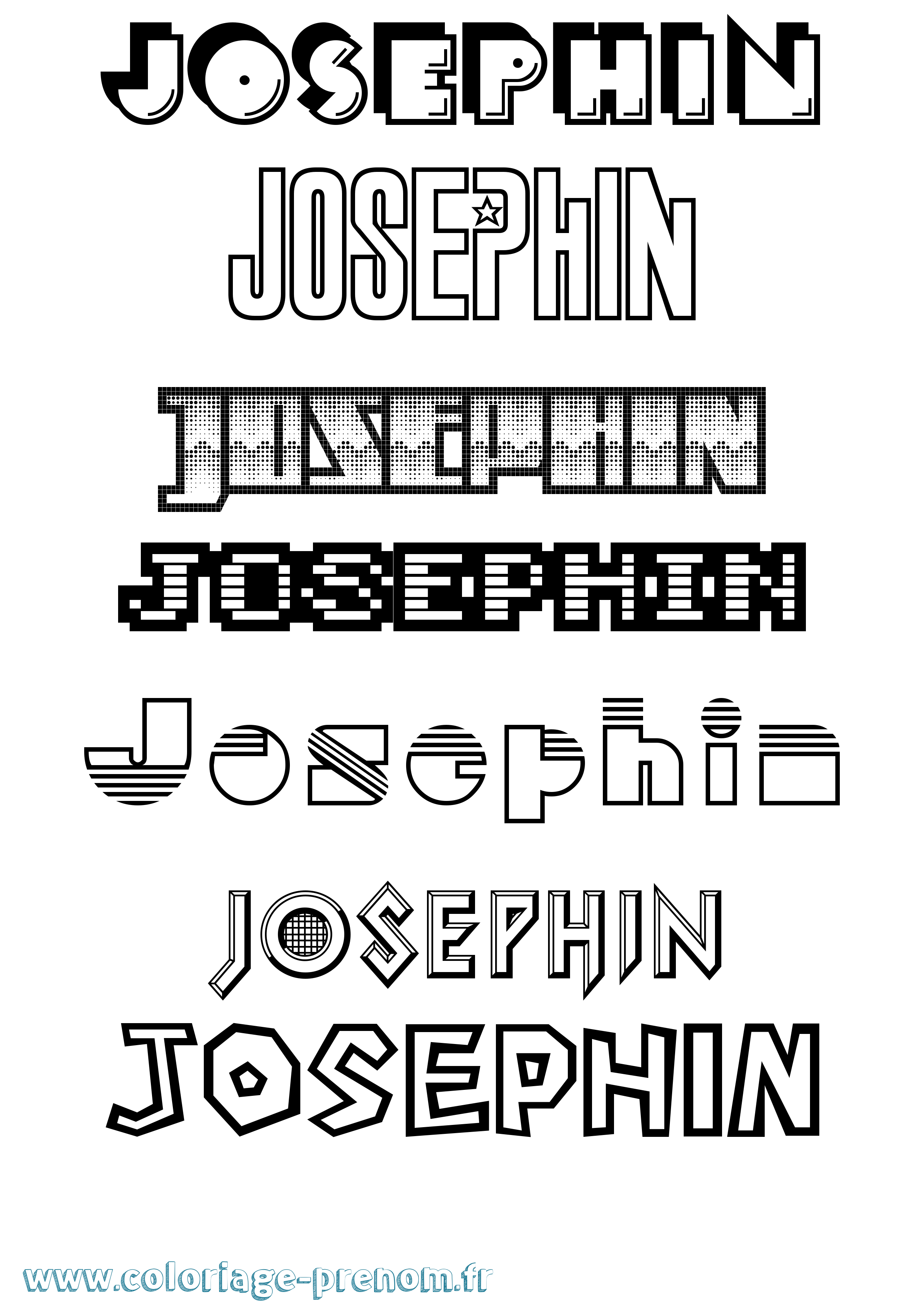 Coloriage Josephin Jeux Vidéos Coloriage prénom Josephin Jeux Vidéos
