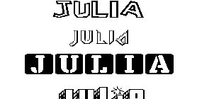 Coloriage Julia
