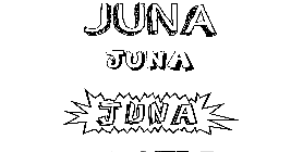 Coloriage Juna