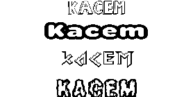 Coloriage Kacem