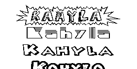 Coloriage Kahyla