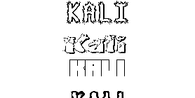 Coloriage Kali