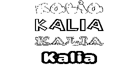 Coloriage Kalia