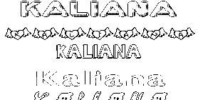 Coloriage Kaliana