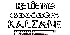 Coloriage Kaliane