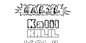 Coloriage Kalil