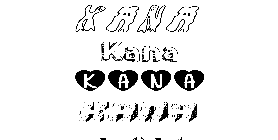 Coloriage Kana