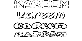 Coloriage Kareem