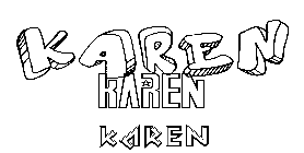 Coloriage Karen