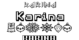 Coloriage Karina