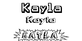 Coloriage Kayla