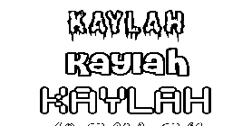 Coloriage Kaylah