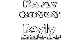 Coloriage Kayly