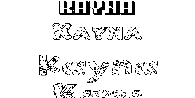 Coloriage Kayna