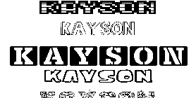 Coloriage Kayson