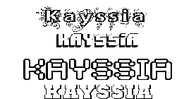 Coloriage Kayssia