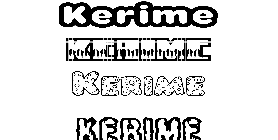 Coloriage Kerime