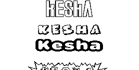 Coloriage Kesha