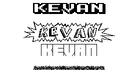 Coloriage Kevan