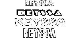 Coloriage Keyssa