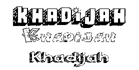 Coloriage Khadijah