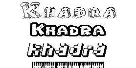 Coloriage Khadra
