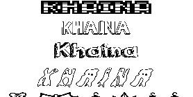 Coloriage Khaina