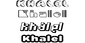 Coloriage Khalel