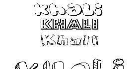 Coloriage Khali