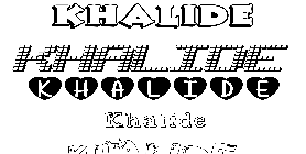 Coloriage Khalide