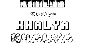 Coloriage Khalya