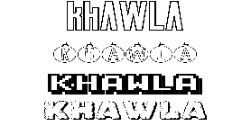 Coloriage Khawla
