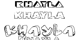 Coloriage Khayla