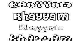 Coloriage Khayyam