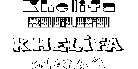 Coloriage Khelifa