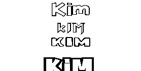 Coloriage Kim