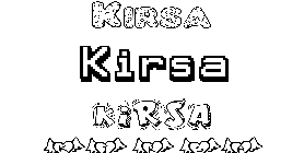 Coloriage Kirsa