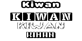Coloriage Kiwan