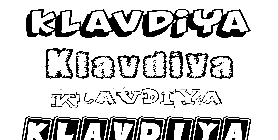 Coloriage Klavdiya