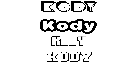 Coloriage Kody