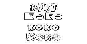 Coloriage Koko
