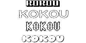 Coloriage Kokou