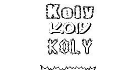 Coloriage Koly