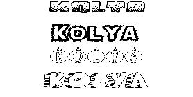 Coloriage Kolya