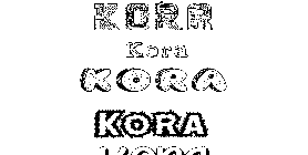 Coloriage Kora