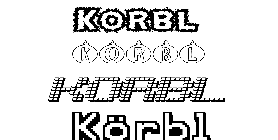 Coloriage Körbl