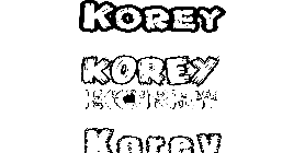 Coloriage Korey