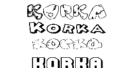 Coloriage Korka